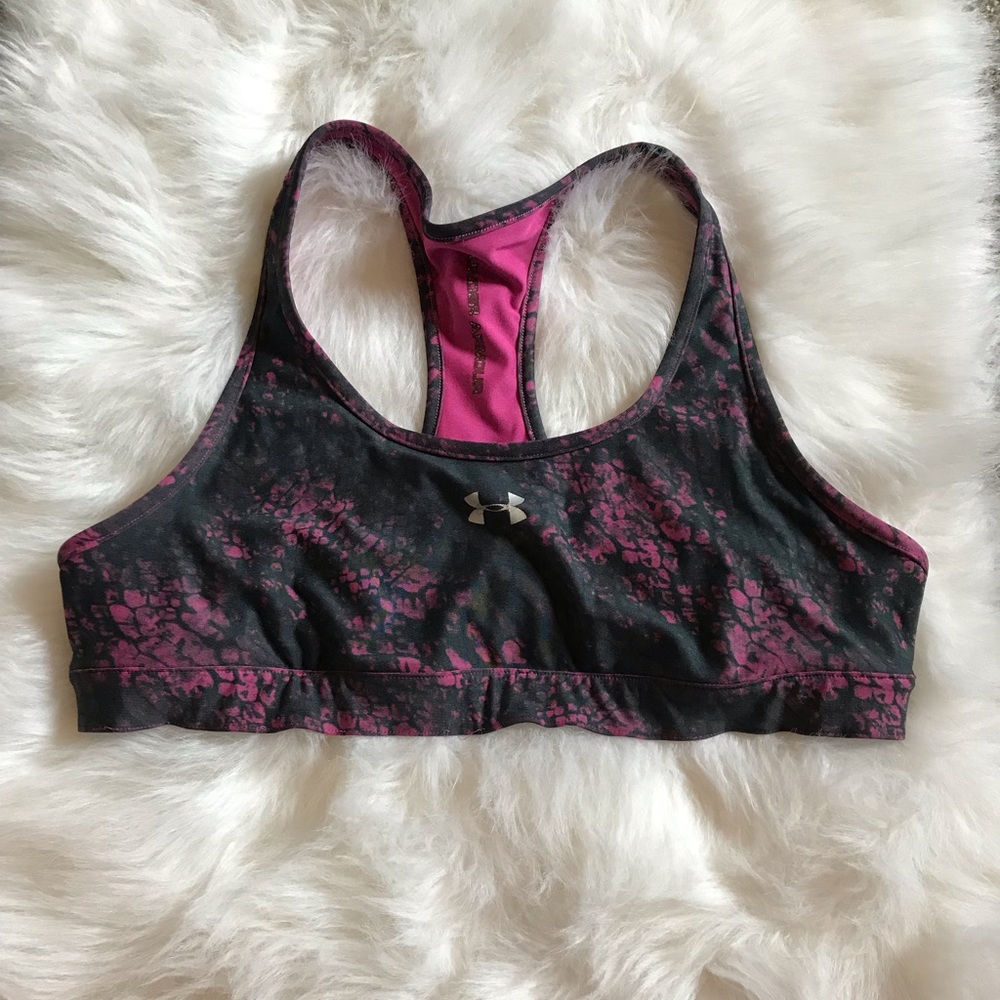 under armour sports bra (purple)